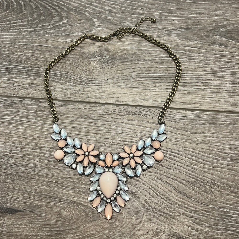 Pink statement necklace